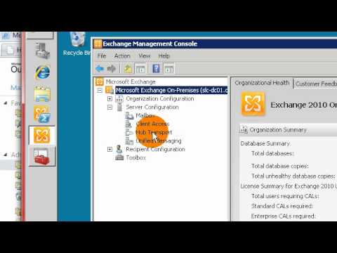 how to recover hub transport server