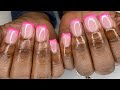 The Best 14 Acrylic Nails Short Pink
