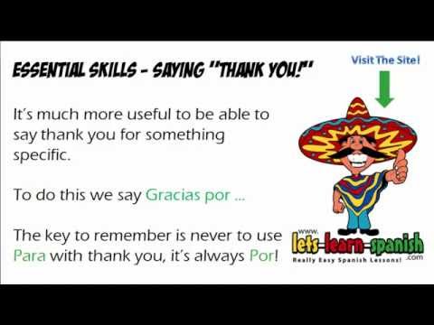 Different Ways To Say “Thank You” In Spanish