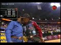 Round 5 Justin takes charge with a 91.25 ride.