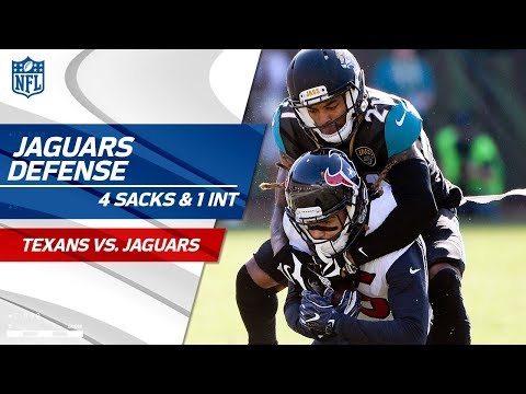 Video: Jaguars Defense Racks Up 4 Sacks & 1 INT! | Texans vs. Jaguars | Wk 15 Player Highlights