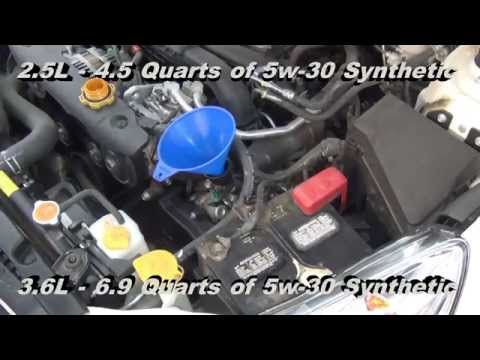 Oil Change and Filter Replacement 2009-2014 Subaru Legacy