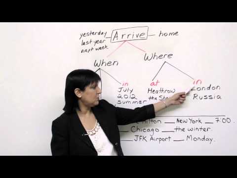 Prepositions - Arrive AT, ON, or IN?