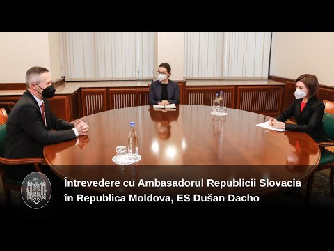 Președinta Maia Sandu a discutat cu Ambasadorul Slovaciei, Dusan Dacho