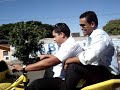 Barony faz teste drive no triciclo do Valdir Justo