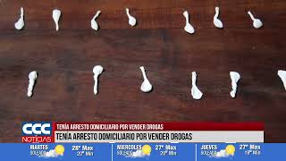 TENÍA ARRESTO DOMICILIARIO POR VENDER DROGAS