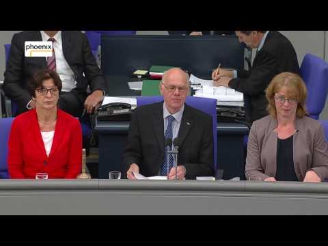 Bundestag beschließt Ehe für alle - Bundestagspräsident Lammert verkündet Ergebnis am 30.06.17
