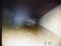 Shows condition of stringers - Transom joint - water in bilge
