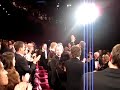 This is a short part of a much longer (some say almost 20 min!) standing ovation, the film got at the Cannes premiere, on May 15 2008