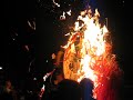 They light the mikoshi!
