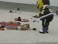 A Mascot Terrorizing Spring Breakers