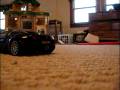 Diecast Bugatti Veyron Model Driving Around Living Room