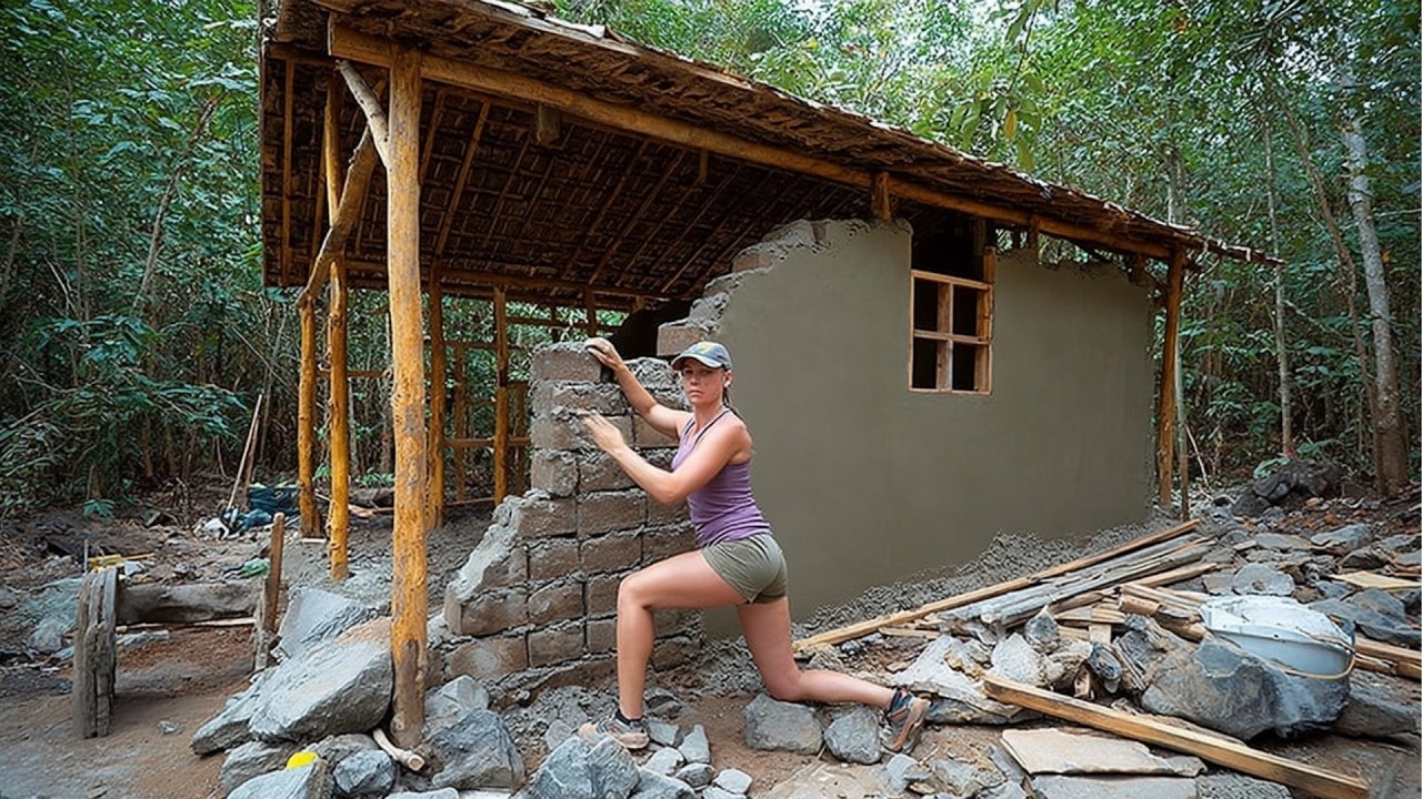 From an Abandoned House to Off-Grid Villa in 120 Days | Start to Finish by @mybushcraftnhat6368