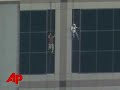 Raw Video: Rescue From Scaffolding Collapse