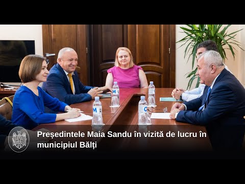 Președinta Maia Sandu, în vizită la Bălți: „Dezvoltarea regională este prioritatea noastră, iar Bălți este un centru economic și social important al țării”