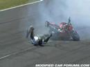Motorbike rider crashes at Powercruise 12