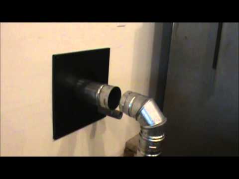 how to install pellet stove vent pipe