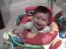 Eliya Fay laughing in jumperoo Eliya Fay laughing in jumperoo