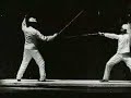 Etienne-Jules Marey cronophotography experiment, with two fencers.