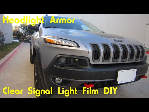 Clear Signal Light DRL Tint Protection Kit DIY – Headlight Armor – Jeep Cherokee