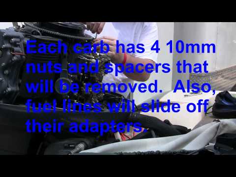 how to clean a yamaha outboard carburetor