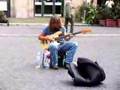 Amazing bassist in Piazza Navona (Rome)