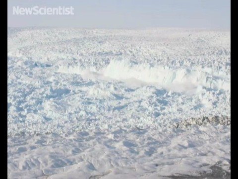 Time-lapse footage reveals glacier in crisis