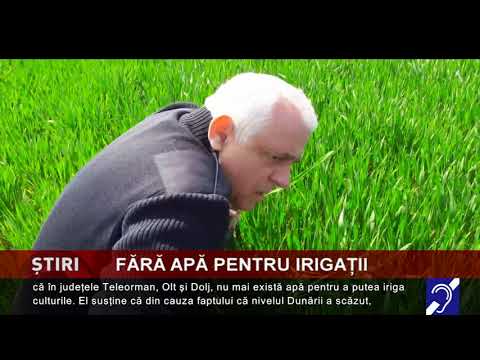 Fără apă pentru irigații