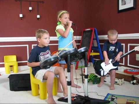 Kids Playing/Singing Rock Band