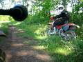KLR650 knee cam