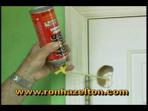 how to repair a hole in a door