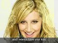 the song never be replaced by 1st lady  with ashley tisdale pics plz enjoy nd rate!
