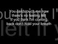 Nicole Scherzinger – Don't Hold Your Breath - Lyrics