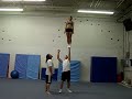 full up fullup cupie awesome toss stunt stunting cheerleading cheer aerobisque stretch double down tic toc
