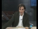 Luis Piedrahita saluda al maquinista en el Jaja Festival 