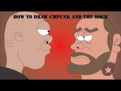 how to draw cm punk