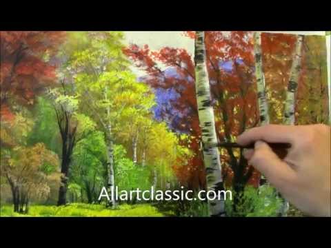 how to oil paint trees
