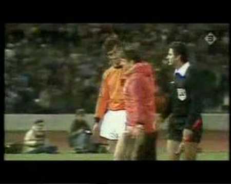 Dick Nanninga in de WK-wedstrijden tegen West-Duitsland en Argentinië in 1978