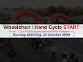 Wheelchair Hand Cycle START - Marine Corps Marathon 2009 - Route 110 - Arlington VA