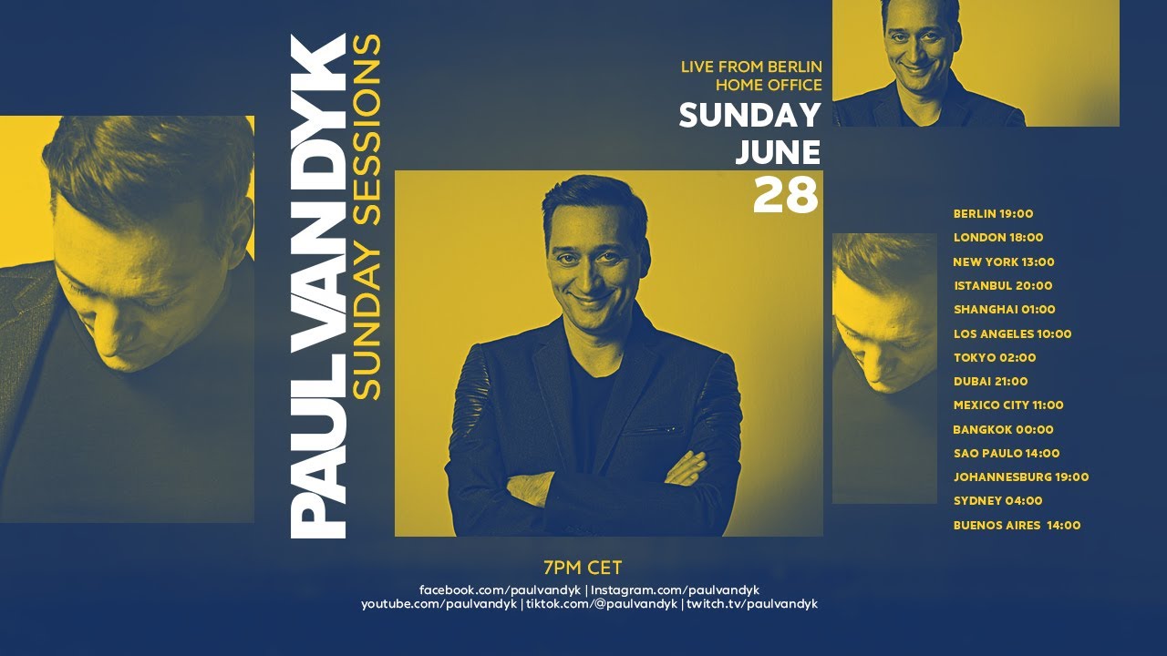 Paul van Dyk - Live @ Sunday Sessions #16 2020