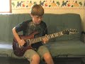 11 year old blues guitar jam