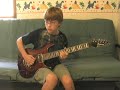 11 year old blues guitar jam