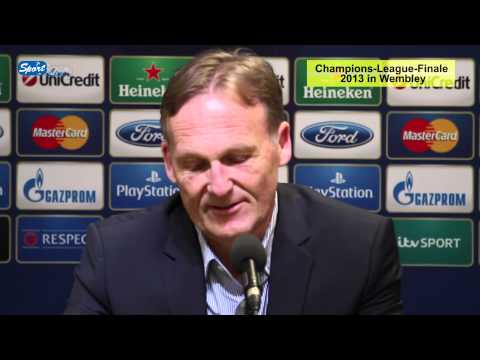 bvb - Dortmund, 15.05.2013: Hans-Joachim Watzke, Vors. der Geschäftsführung von Borussia Dortmund, und Sportdirektor Michael Zorc sprechen über die Entwicklung der...