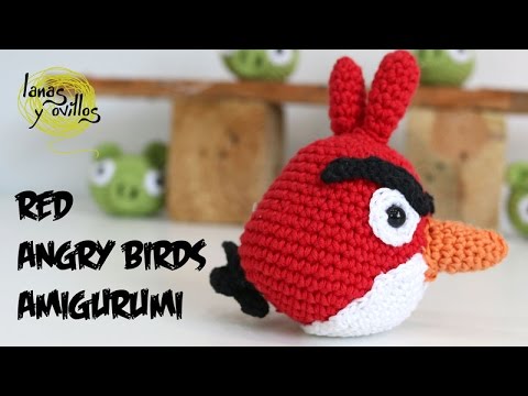 Tutorial Angry Birds Rojo Amigurumi Red 2 de 2 (English ...