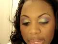 green, teal, purple, Loreal HIP Eye Shadow