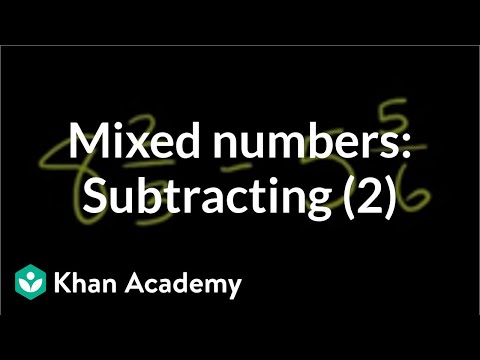 Subtracting mixed numbers 2