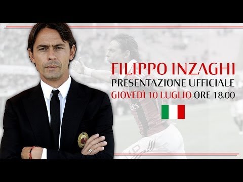 Filippo Inzaghi, Presentazione Ufficiale | ITA | AC Milan Official Filippo Inzaghi, Presentazione Ufficiale | ITA | AC Milan Official