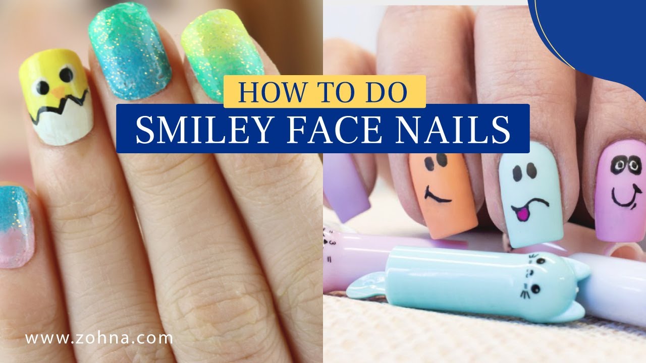 23 Smiley Face Nails That Will Make You Happy