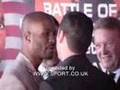 Hopkins banters with Calzaghe