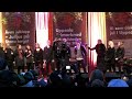 Uppsala Julmarknad 2009: Andreas Lundstedts Uppsalakör från Körslaget sjunger Joyful